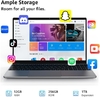 Windows 11 Laptop Computer, 15.6'' FHD IPS Student Laptops, Intel Celeron N5095 4-Core Processor, 12GB RAM + 512GB SSD up to Expandable 1TB, 2.4G+5G WiFi