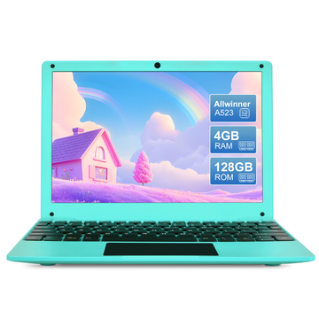 10.1 inch Android 14 laptop computer, A523CPU with 4GB Ram 128GB ROM, Best Learning Device For Boys and Girls