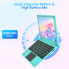 Mini 10.1inch Android 12 Laptop Computer, Portable Small Netbook with Allwinner A133 CPU Android 12 OS 2GB RAM 64GB EMMC HD IPS Screen 1280x800 Pixel 0.3MP Camera